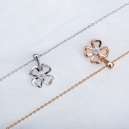 [Aurora]FIOREVER NECKLACE DIAMOND CENTER