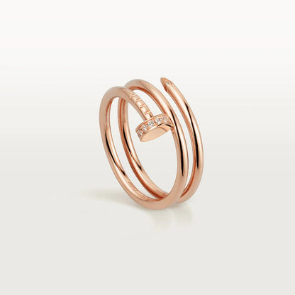 [AURORA]JUSTE RING 1,8MM ROTGOLD DOPPELREIHIG 